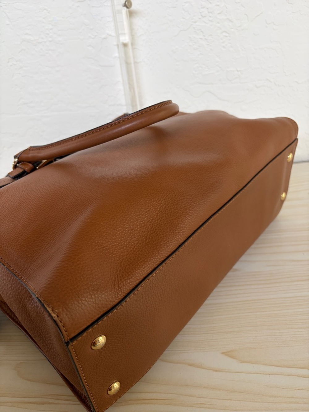 Michael Kors Hamilton East West Leather Satchel - Picture 6 of 9